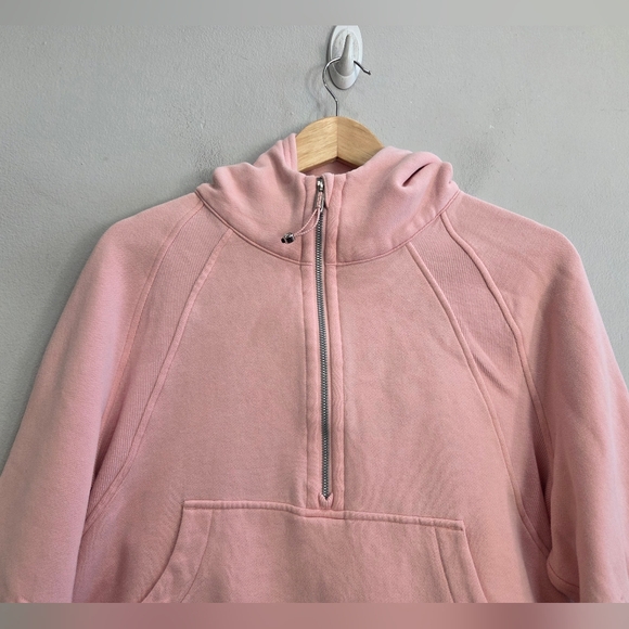 Lululemon Scuba Oversized Half-Zip Hoodie Women's Size M/L Pink LW3DM4S - Picture 2 of 8